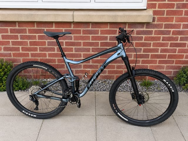 Giant Stance 2 Full Suspension Mountain Bike, 29in, Shimano Deore 1x10, 130mm, XL