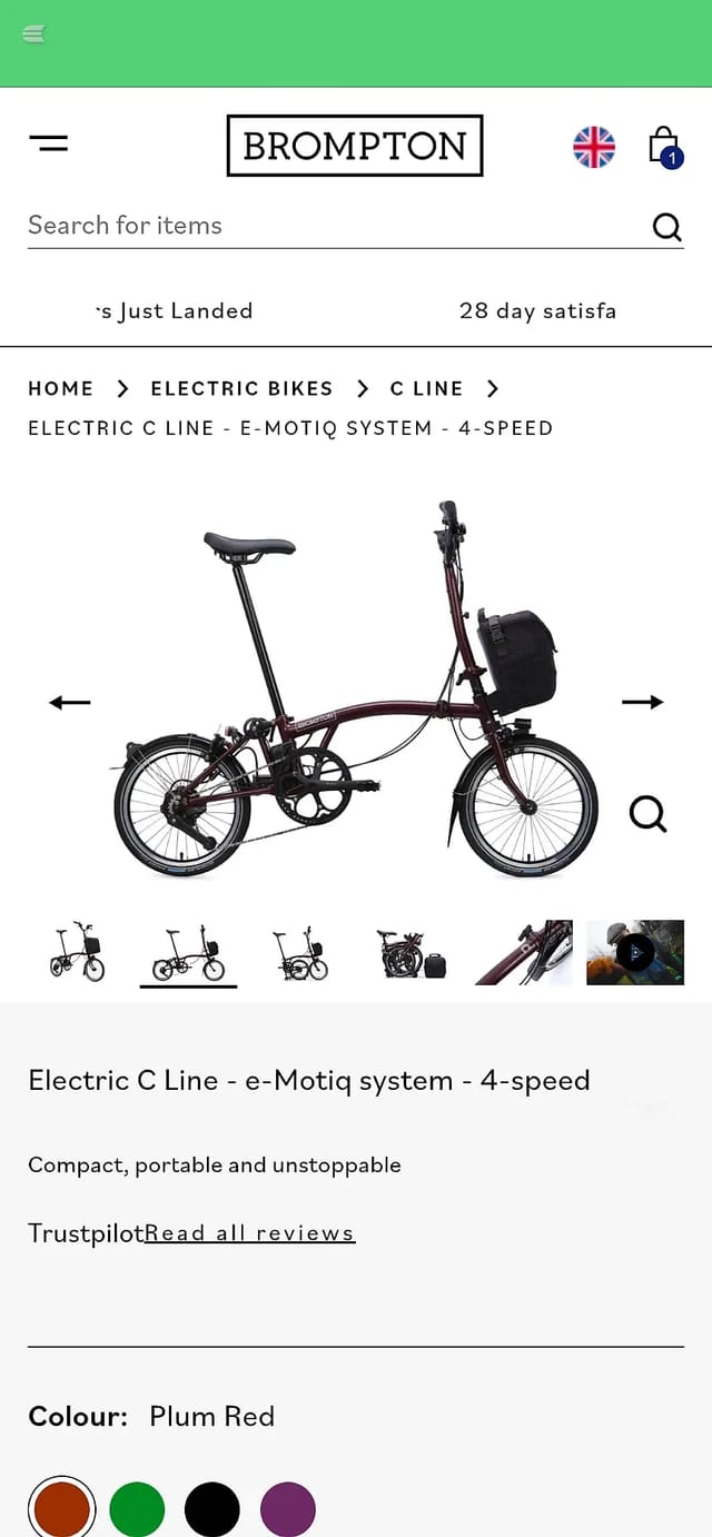 2026 Brompton 4 Speed - e-Motiq System 2026