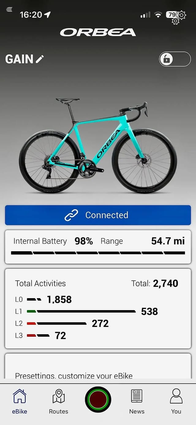 Used 2021 Orbea Gain D40 LR Road Bike, photo 12 of 13