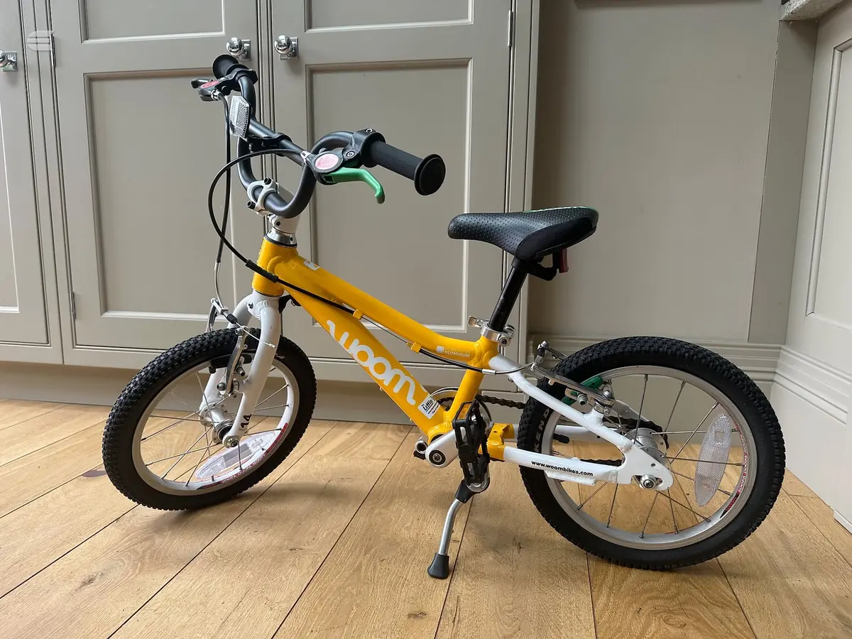Used WOOM GO 2 14 Kids Bike in Yellow