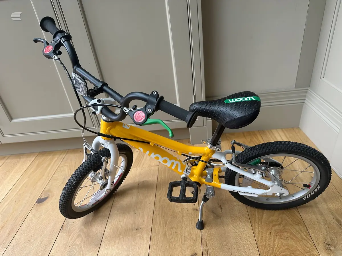 Used WOOM GO 2 14 Kids Bike in Yellow, photo 11 of 17