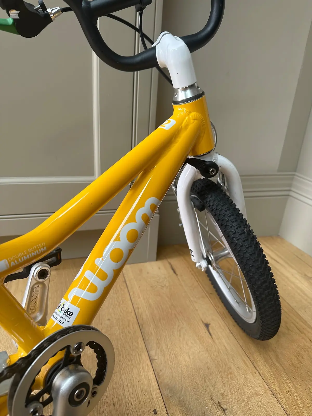 Used WOOM GO 2 14 Kids Bike in Yellow, photo 13 of 17