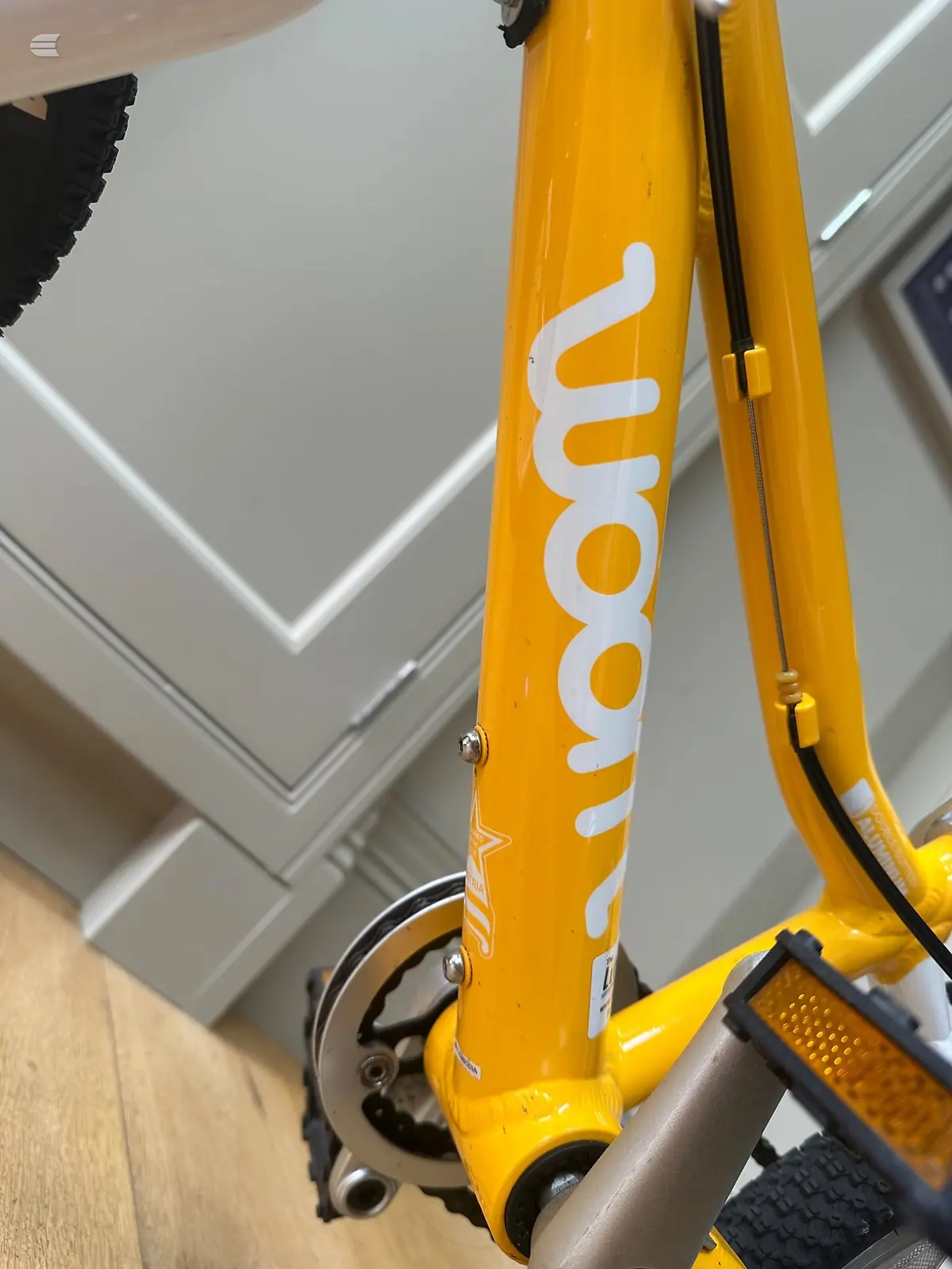 Used WOOM GO 2 14 Kids Bike in Yellow, photo 5 of 17